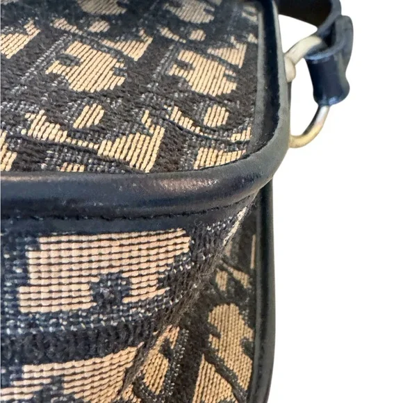 Dior Trotter Vintage Navy Shoulder Bag with COA - Picture 5 of 12